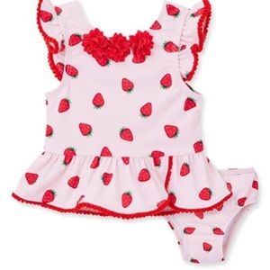 Little Me Strawberry Two-Piece Swimsuit (12mo)